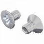 Įsukamo galvutės varžtai 2 pcs Sidabro M4 x 6 mm Plienas