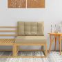 Lauko Vidurinis Sofa Poliesteris Balta