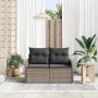 Sodo sofa Pilka 121 x 62 x 69cm poliratanas