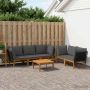 6 pcs Sodo poilsio komplektas Natūrali