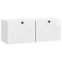 Sieninė TV spintelė Itin blizgi balta 78,5 x 31 x 30 cm