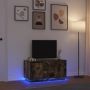 TV spintelė su LED apšvietimu, dūminio ąžuolo, 100x41x50 cm