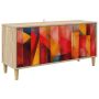 Televizoriaus spintelė HEESCH 102 x 33 x 50 cm Sonoma ąžuolo