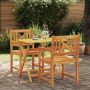 Sodo Kėdė 2 pcs 56 x 56 x 90 cm Kietos akacijos mediena