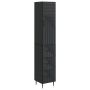 Spintelė 2 pcs Juoda 33 x 34,5 x 90 cm Apdirbta mediena
