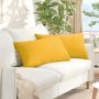 Sofa Pagalvės 2 pcs Šviesi geltona 80 x 40 cm