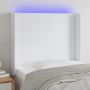 Galvūgalis su LED, baltos spalvos, 103x16x118/128 cm