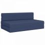 Sulankstomas Sofas-Lova Mėlyna 203 x 152 x 15 cm audinys