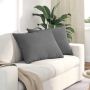 Sofa Pagalvės 2 pcs Tamsiai pilka 70 x 50 cm audinys