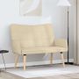 Dviejų vietų sofa Kreminė 115 x 61 x 87 cm audinys