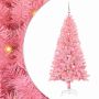 Kalėdų eglutė su 150 LED s stovu Rožinė 150 cm PVC