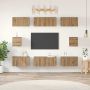 TV spintelių komplektas 8 pcs Amatininkų ąžuolas