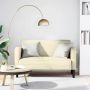 Loveseat sofa, kreminė, 110cm, dirbtinė oda
