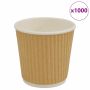 Popieriniai kavos puodeliai 1000 vnt 4oz 100ml Ruda