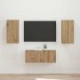 TV spintelių komplektas 2 pcs Amatininkų ąžuolas