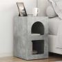 Naktinis staliukas 2 pcs Betono pilka 29,5 x 33,5 x 50 cm