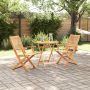 Sulankstomas bistro rinkinys 3 pcs Ruda Kietos akacijos mediena