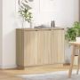 LED Bufetas Sonoma ąžuolas 90 x 32 x 75 cm Apdirbta mediena