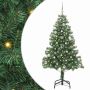 Kalėdų eglutė su 150 LED s stovu Žalia 150 cm PVC