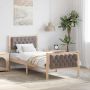 Lovos rėmas Taupe 75 x 190 cm Kietos pušies mediena
