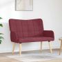 Dviejų vietų sofa Vyno raudonumo 115 x 61 x 87 cm audinys