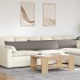 Sofa Pagalvės 2 pcs Taupe 200 x 40 cm audinys