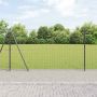 Tvora su stulpais Pilka 1,2 x 10 m Plienas ir PVC