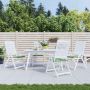 Kėdžių pagalvės 4 pcs Žalia ir balta 50 x 50 x 4 cm