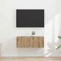 TV sieninė spintelė 2 pcs Meistrų ąžuolas 60 x 31 x 29.5 cm