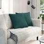 Sofa Pagalvės 2 pcs Tamsiai žalia 50 x 50 cm audinys