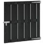 Sodo vartai 100 x 100 cm WPC ir aliuminis Juoda