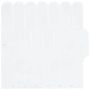 Pūkuota plytelė 10 pcs Balta 30 x 30 cm Poliuretanas ir PET