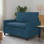 Sofa Mėlyna 126 x 81 x 87,5 cm Aksomas