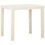 Sodo stalas, baltos spalvos, 79x65x72cm, plastikas