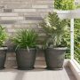 Augalų vazonai 6 pcs Juoda Ø 26 x 21.5 cm Plastmasė