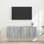 TV sieninė spintelė 2 pcs Pilkas Sonoma 59,5 x 31 x 40 cm
