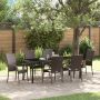 Sodo valgomojo komplektas 7 pcs Ruda