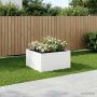 Sodo vazonas Balta 100 x 100 x 40 cm Šaltai valcuotas plienas