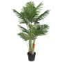 Dirbtinė palmė su trimis kamienais, žalios spalvos, 120cm, PP