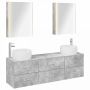Vonios baldų rinkinys 5 pcs Betono pilka
