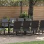 Sodo valgomojo komplektas 13 pcs Juoda Plienas