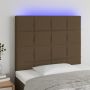 Galvūgalis su LED, tamsiai rudos spalvos, 80x5x118/128cm