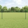 Tvora su stulpais Žalia 0,8 x 10 m Plienas ir PVC