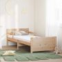 Lovos rėmas su čiužiniu Ruda 80 x 200 cm Kietos pušies mediena