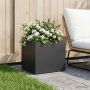 Sodo vazonas Juoda 40 x 30 x 30 cm Šaltai valcuotas plienas