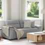 Dvivietė sofa, debesų pilka, 180x81x84 cm, audinys