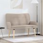 Dvitaškė sofa Šviesiai pilka 115 x 61 x 87 cm Bouclé