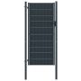 Tvoros vartai, PVC ir plienas, 100x204 cm, antracito spalvos