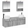 Vonios spintos komplektas 5 pcs Pilka Sonoma 50 x 14,5 x 70 cm