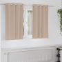 Užuolaidos su žiedais, blokuojančios šviesą 2 pcs Taupe